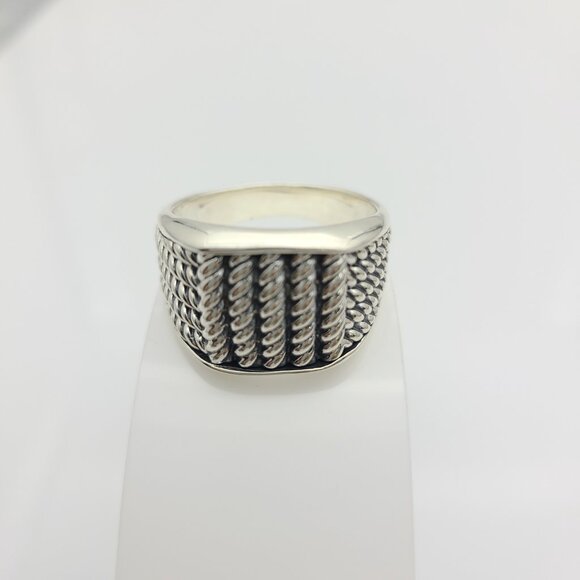 David Yurman Men's Maritime 5 Sided Narrow Rope Ring size 13 - Picture 1 of 5